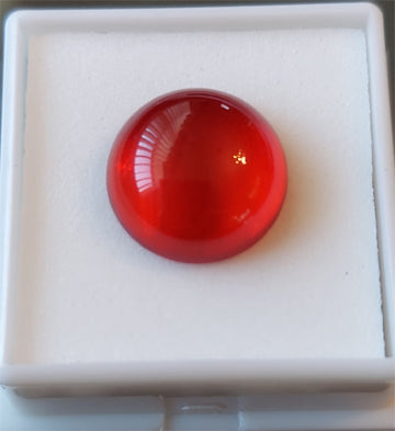 Amber Red - - Size - 16.00 mm RD Weight Carat - 5.33