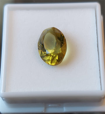 Amber Green  - -  Size  -  14x10 mm - oval       Weight Carat  -  2.32