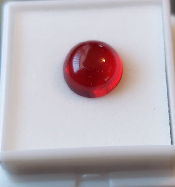 Amber Red  - -  Size  - 1 0.00 mm RD       Weight Carat  -  2.57