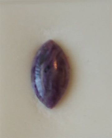 Charoite  -  Size - 14x7  mm  Oval  -  Carat  -  2.75